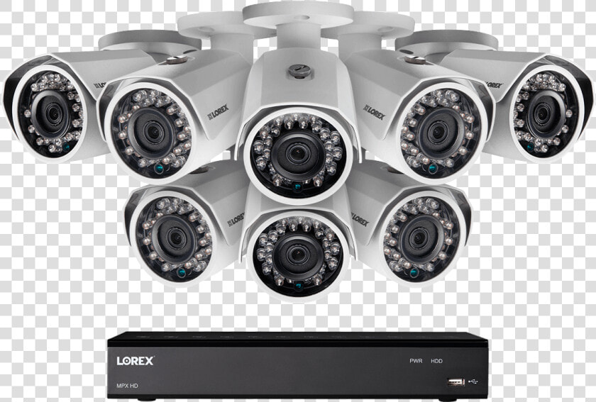 1080p Hd Home Security System With 8 Outdoor Cameras    Cctv Camera Png  Transparent PngTransparent PNG