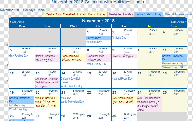 November 2018 Calendar With Holidays Printable   August 2019 Calendar With Holidays  HD Png DownloadTransparent PNG