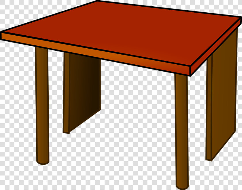 Table  Top  Desk  Office  Wood  Furniture  Red   Table Clipart  HD Png DownloadTransparent PNG