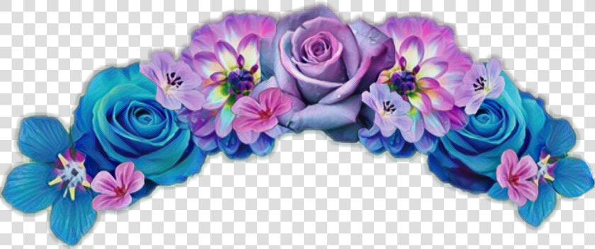  purple  blue  flowercrown  flowers  flower  freetoedit  HD Png DownloadTransparent PNG