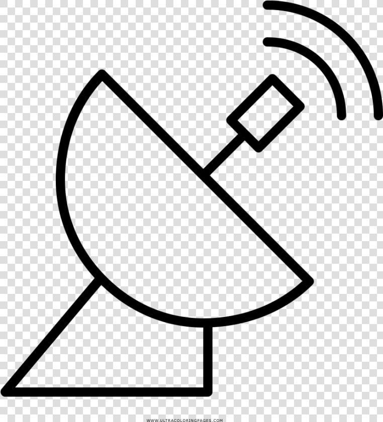 Parabolic Antenna Coloring Page   Tools For Labours In Drawing  HD Png DownloadTransparent PNG