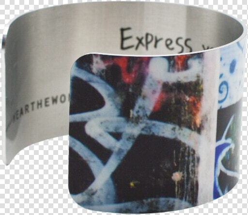 Express Yourself Graffiti Cuff Bracelet Class   Bangle  HD Png DownloadTransparent PNG