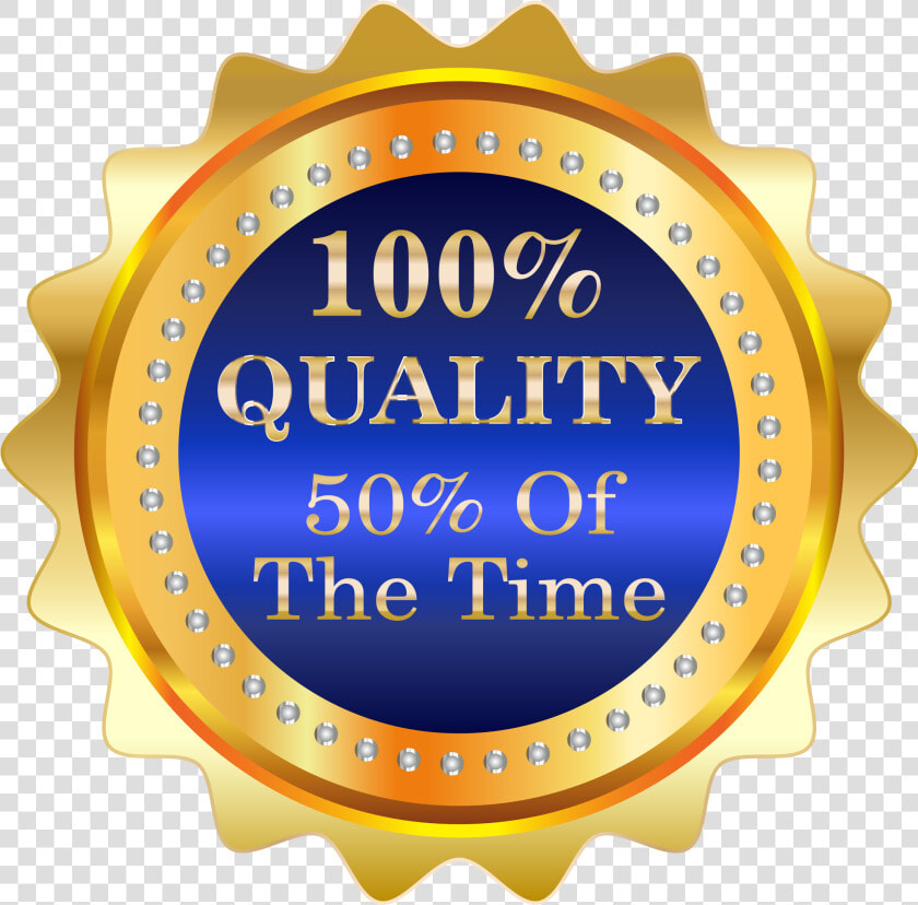 This Free Icons Png Design Of Fifty Percent Quality   100 Quality Logo Png  Transparent PngTransparent PNG