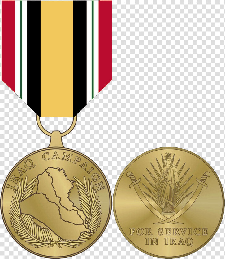 Medal gold Medal bronze Medal silver Accessory   Iraq Campaign Medal  HD Png DownloadTransparent PNG