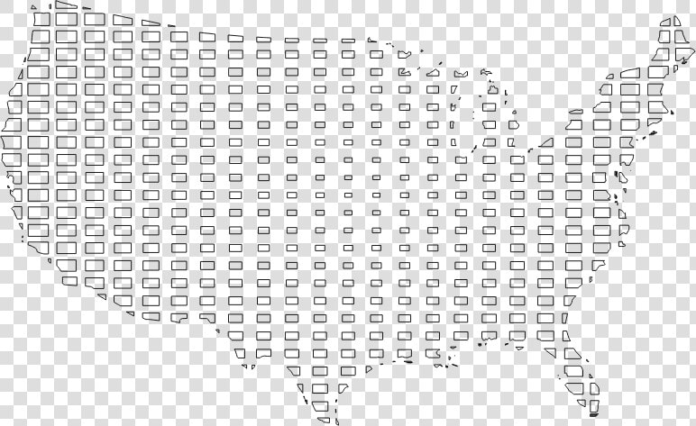 United States Map Grid Design Ii   Ascii Tabelle  HD Png DownloadTransparent PNG