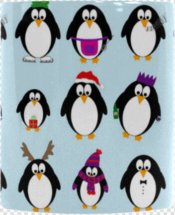 Christmas Party Penguins Custom Morphing Mug   Adã©lie Penguin  HD Png DownloadTransparent PNG