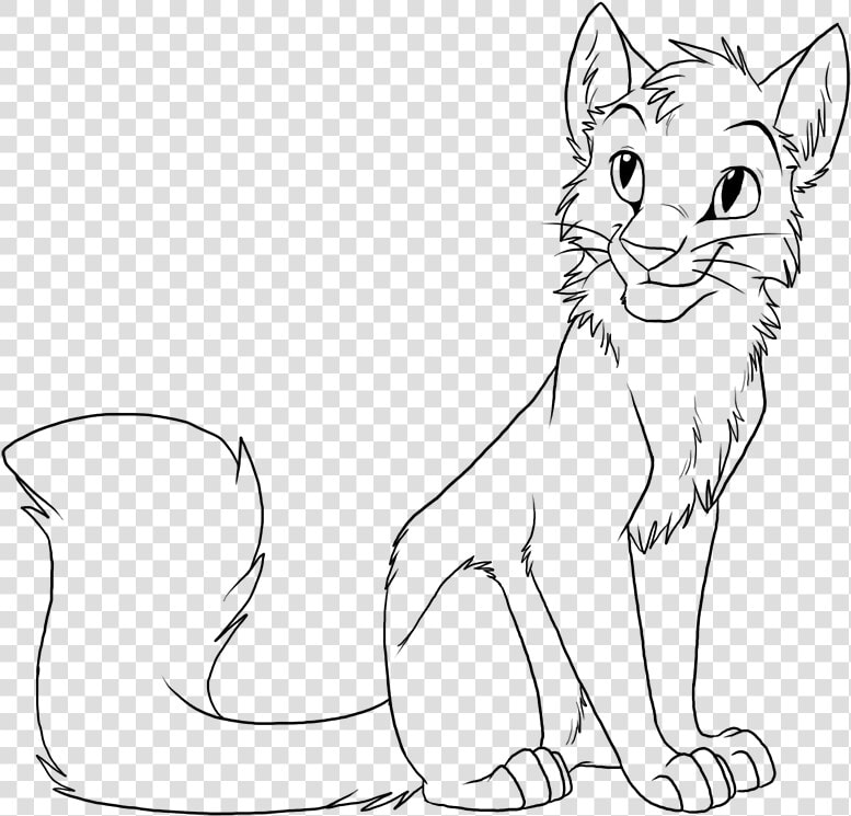 Warrior Cat Drawing Outline Friwm   Warrior Cats Coloring Pages  HD Png DownloadTransparent PNG