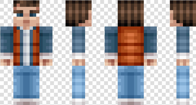 Marty Mcfly Minecraft Skin  HD Png DownloadTransparent PNG