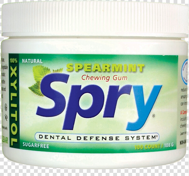 Xlear Spry Spearmint Chewing Gum Sugar Free 100 Ct   Fruit  HD Png DownloadTransparent PNG