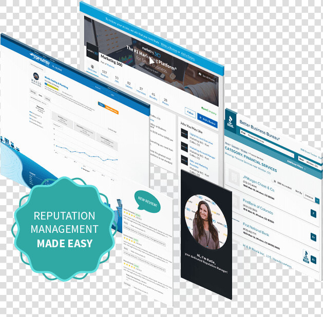 Reputation Management Platform Overview   360 Marketing Business Card  HD Png DownloadTransparent PNG