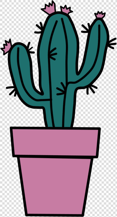  cactus  draw  cute  pink  green  freetoedit  ftestickers   Draw A Cactus Cute  HD Png DownloadTransparent PNG