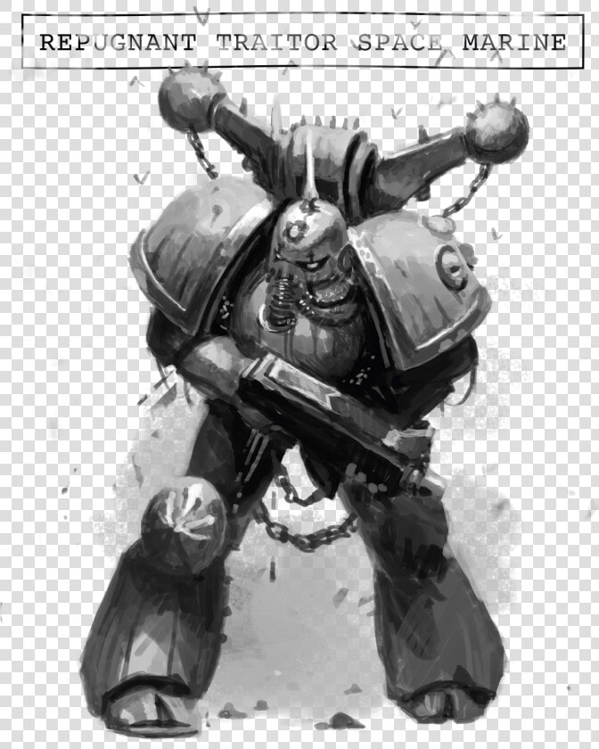 Traitor sm   Warhammer Space Marine Drawing  HD Png DownloadTransparent PNG