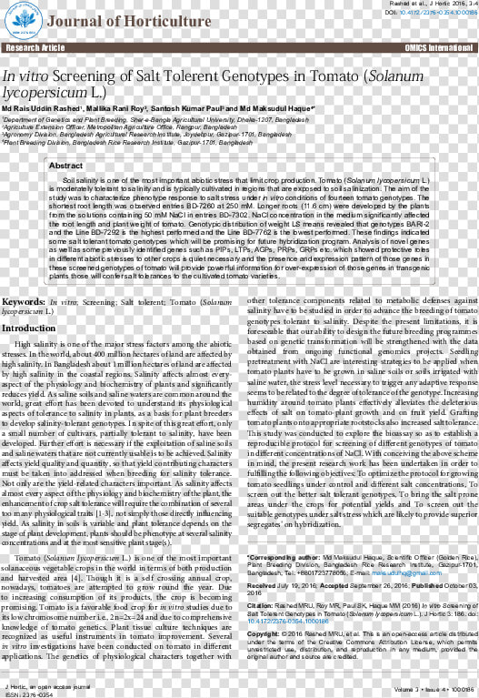 In Vitro Screening Of Salt Tolerent Genotypes In Tomato   Microbiological Quality Assessment Of Different Food  HD Png DownloadTransparent PNG