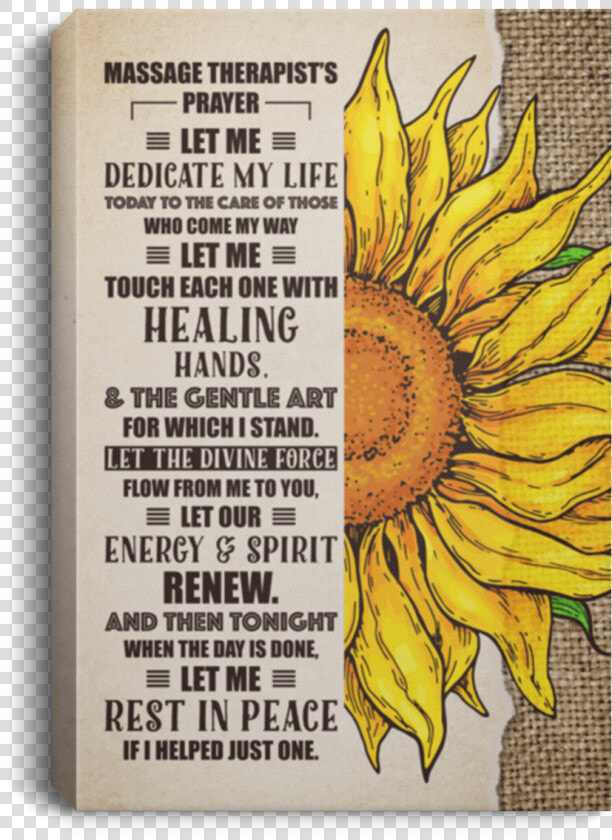 Massage Therapist Sunflower  HD Png DownloadTransparent PNG