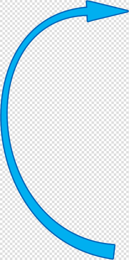 Blue Curved Arrow Png   Curved Arrow Line Clipart Blue  Transparent PngTransparent PNG