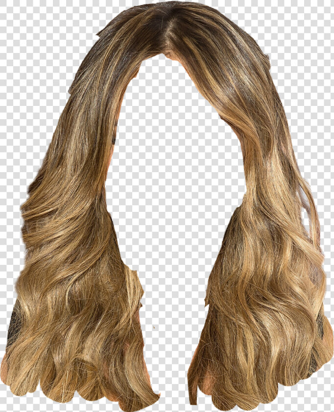 Hair Wig Stickers Beauty Blonde Beautiful Girlstuff   Blonde Hair Sticker  HD Png DownloadTransparent PNG