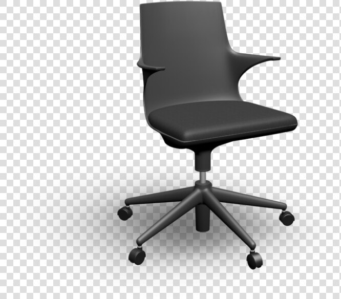 Spoon Office Chair By Kartell   Office Chair 3d Png  Transparent PngTransparent PNG