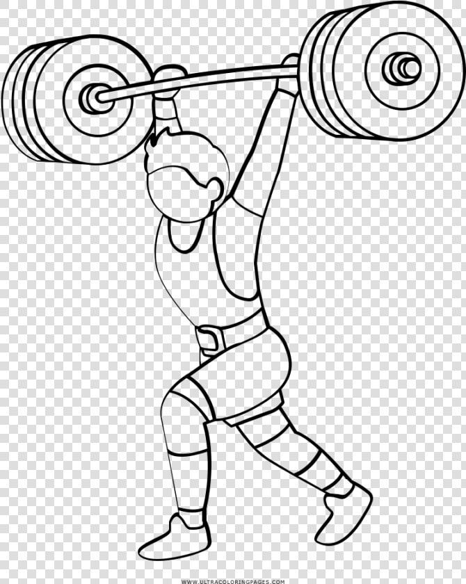 Weightlifting Coloring Page   Weight Lifting Coloring Page  HD Png DownloadTransparent PNG