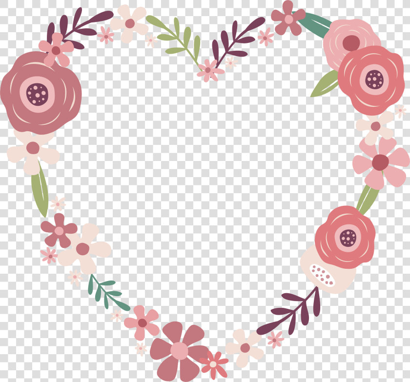 Transparent Wedding Flowers Png   Dessin Couronne De Fleurs Rose  Png DownloadTransparent PNG