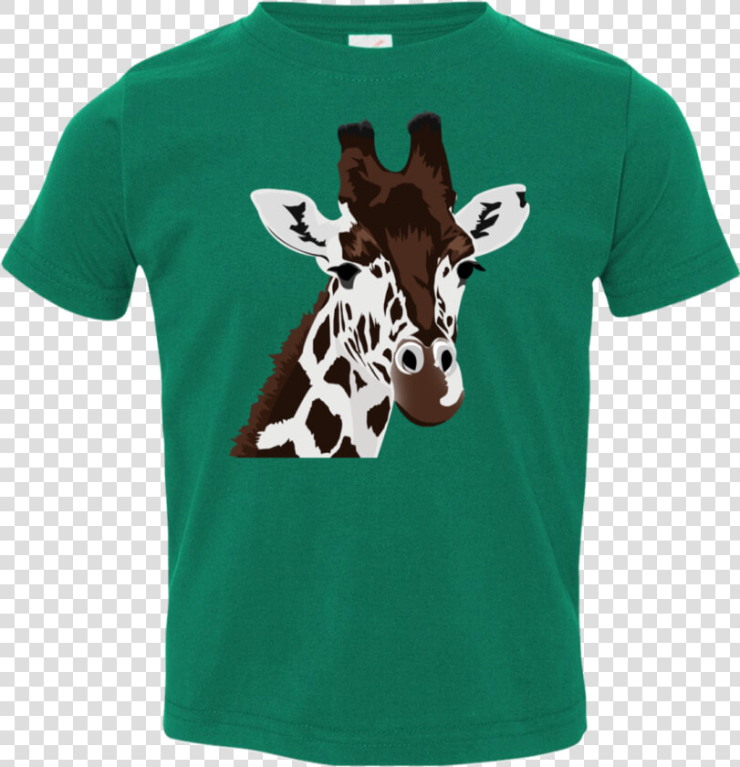 Giraffe Cartoon Printed Toddler Jersey T shirt   Versace Mickey Mouse T Shirt  HD Png DownloadTransparent PNG