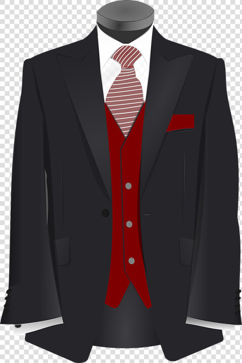 Tuxedo  Suit  Tie  Black  Maroon  Red  Wedding  Groom   Suit Clipart  HD Png DownloadTransparent PNG