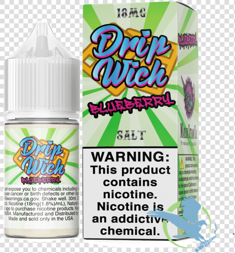 Drip Wich Salt Nic E liquid 30ml  drop Ships    Plastic Bottle  HD Png DownloadTransparent PNG