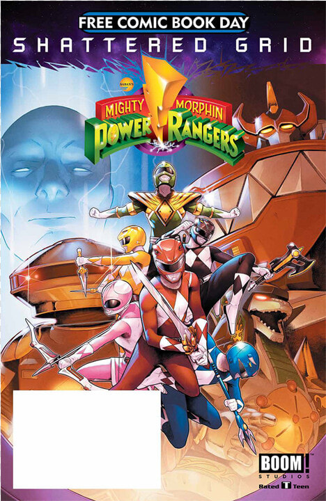 Free Comic Book Day   Shattered Grid Mighty Morphin Power Rangers Comic  HD Png DownloadTransparent PNG