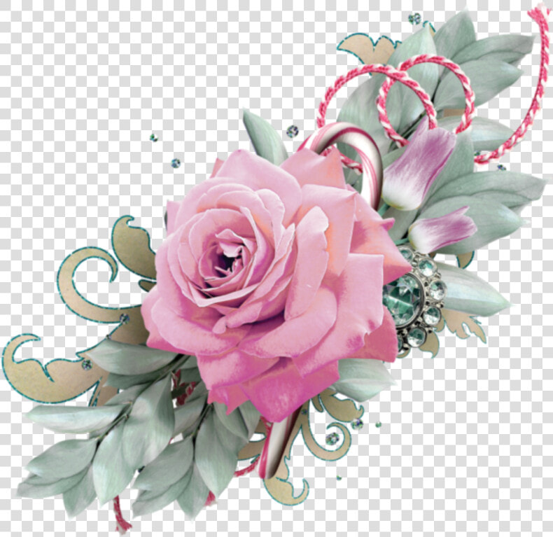  mq  pink  rose  flower  border   Pink Rose Borders Transparent  HD Png DownloadTransparent PNG