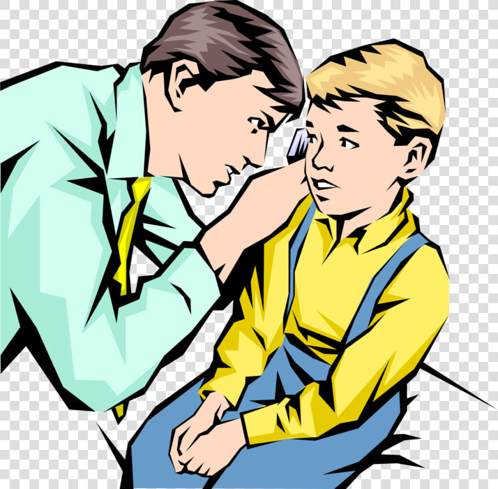 Vector Illustration Of Doctor With Young Patient Uses   Love  HD Png DownloadTransparent PNG