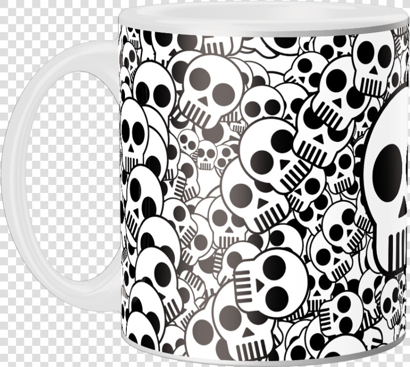 Caneca Personalizada Caveira   Png Download   Black And White Skull Texture  Transparent PngTransparent PNG