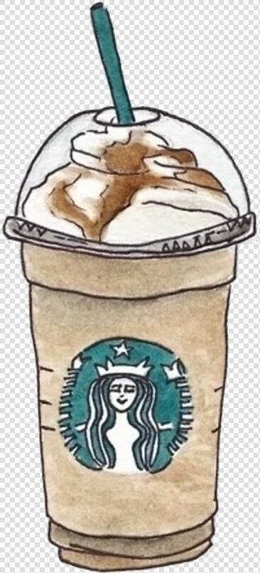 Coffee Drink Starbucks Cafe Drawing Hand painted Clipart   Drawings Of A Starbucks Cup  HD Png DownloadTransparent PNG