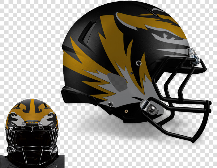 Transparent Black Football Helmet Png   Mizzou Tigers Football Helmet  Png DownloadTransparent PNG