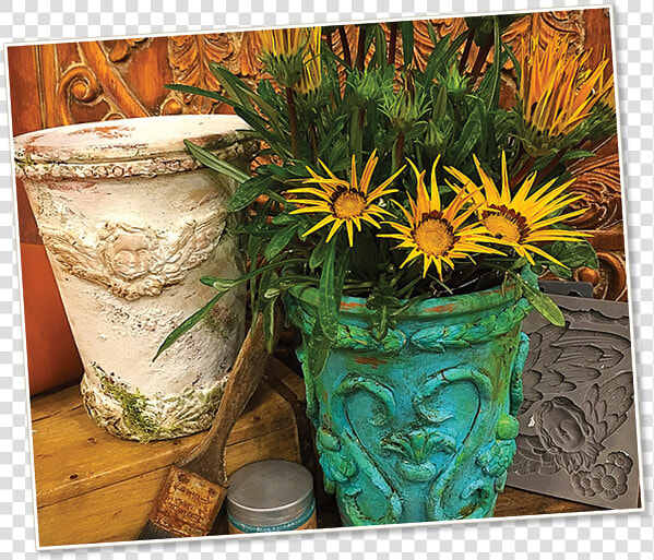 Image Of Italian Terracotta Pots   Gazania  HD Png DownloadTransparent PNG