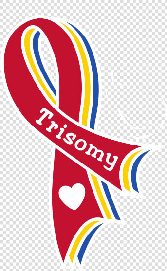 Trisomy Awareness Ribbon   Trisomy Ribbon  HD Png DownloadTransparent PNG