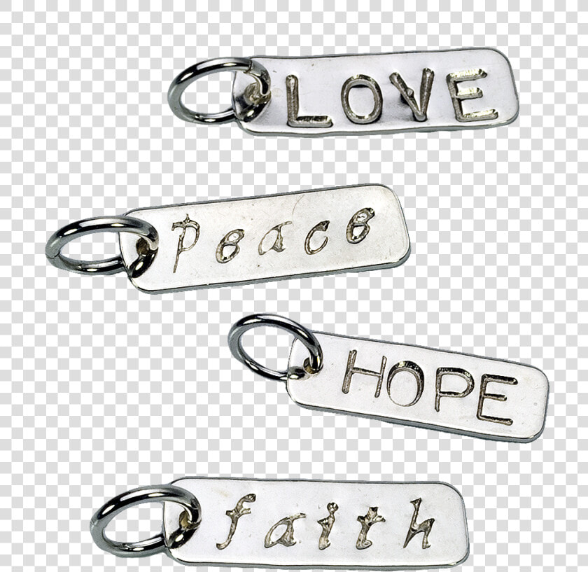 Faith  Hope  Love  amp  Peace Attribute Charms   Keychain  HD Png DownloadTransparent PNG