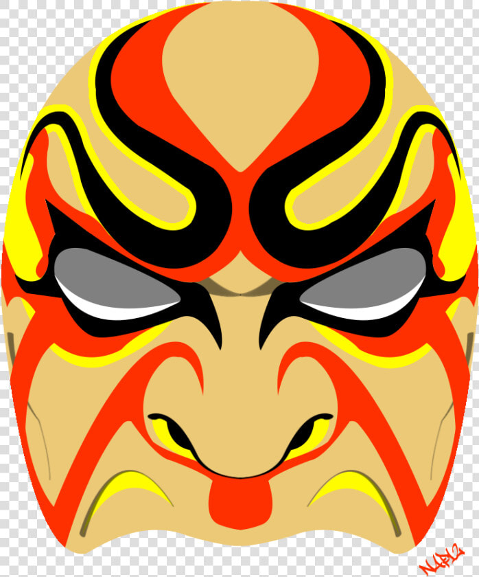 Made A Vector From A Samurai Mask That I Found On Google   Kabuki Png  Transparent PngTransparent PNG