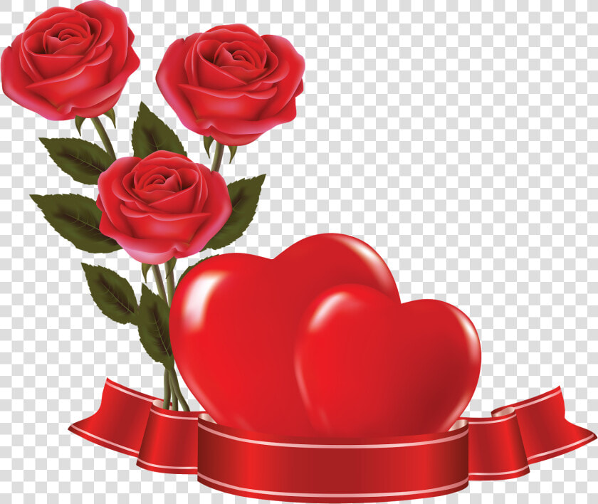 Heart Images  Clip Art  Valentines  Rose  Facebook    Rose Flower With Heart  HD Png DownloadTransparent PNG