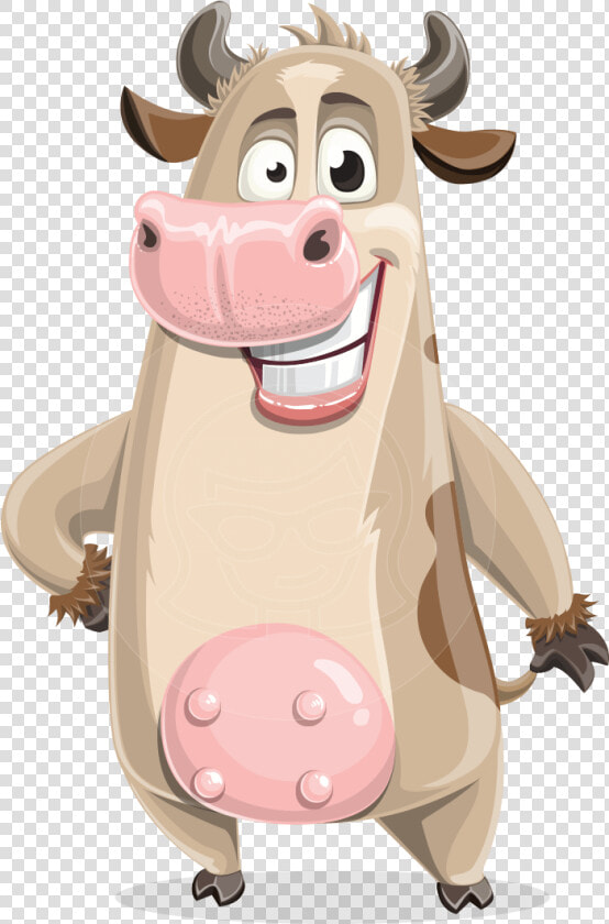 Cute Cow Cartoon Vector Character Aka Cody The Active   Cow Cartoon Vector Png  Transparent PngTransparent PNG