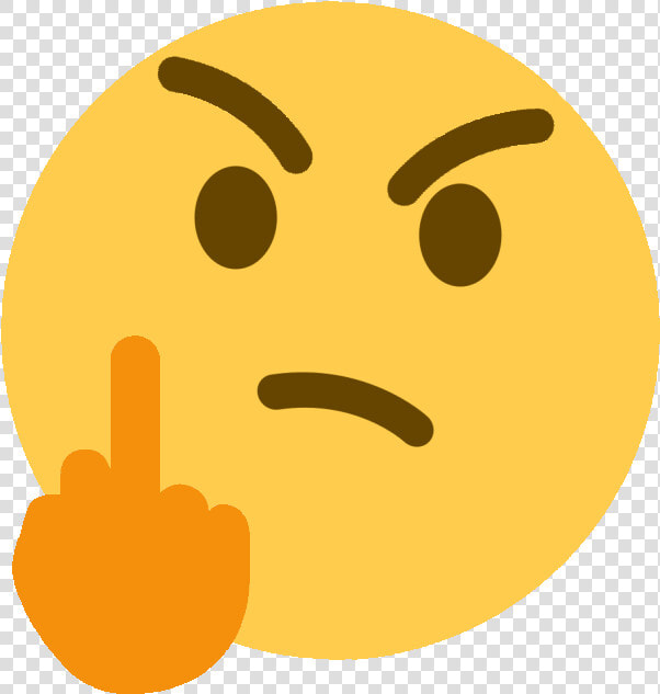 Clip Art Think Middle Finger Thinking   Transparent Background Discord Custom Emoji  HD Png DownloadTransparent PNG