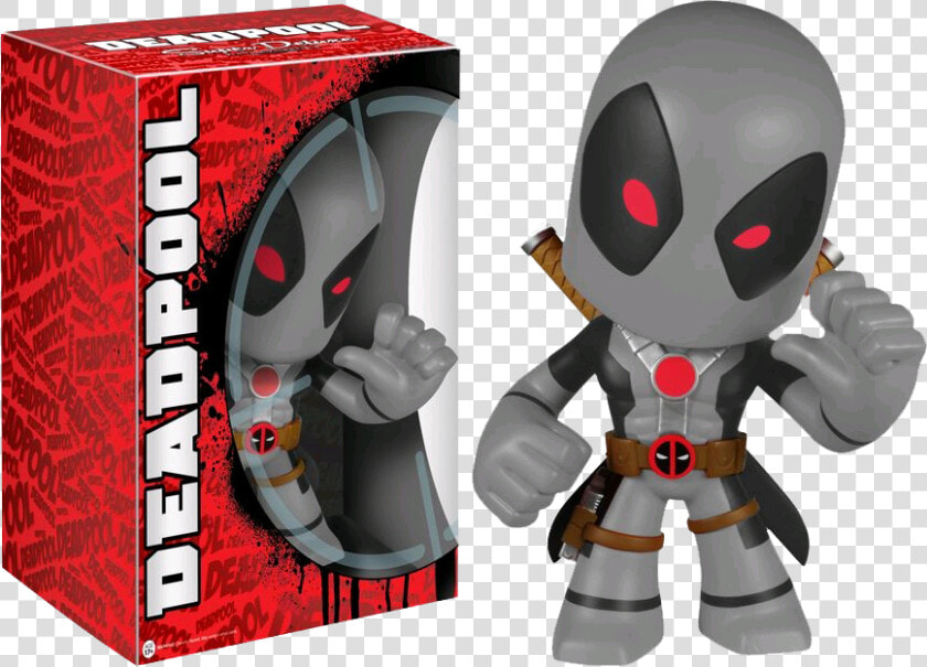 Black  amp  Grey Super Deluxe Vinyl Figure   Deadpool Grey And Red  HD Png DownloadTransparent PNG