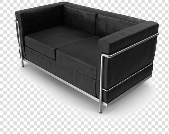 Black Sofa Transparent Background Png   Black Couch Transparent Background  Png DownloadTransparent PNG