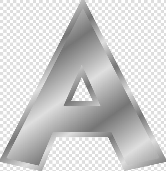 Historic Letter Clip Art   Letter A In Silver  HD Png DownloadTransparent PNG