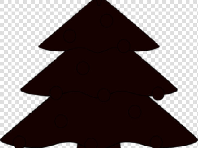 Christmas Tree Silhouette   Black And White Christmas Tree Vector  HD Png DownloadTransparent PNG