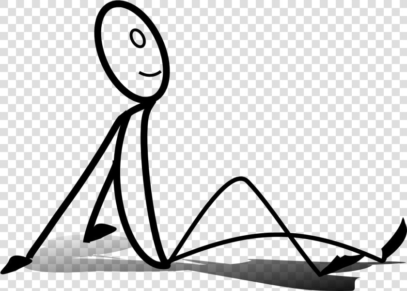 Stick Figure Sitting Clip Art   Draw Stick Figures Sitting Down  HD Png DownloadTransparent PNG