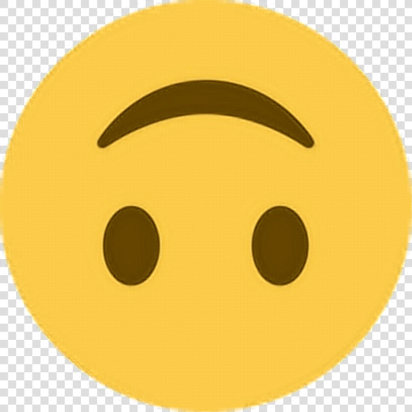 Upsidedown Smile Happy Emoji Emoticon Face Expression   Upside Down Emoji Twitter  HD Png DownloadTransparent PNG