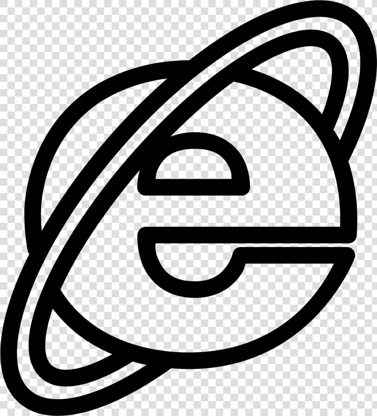 Internet Logo Icon Www Pixshark Com Images Galleries   Internet Explorer Black And White  HD Png DownloadTransparent PNG