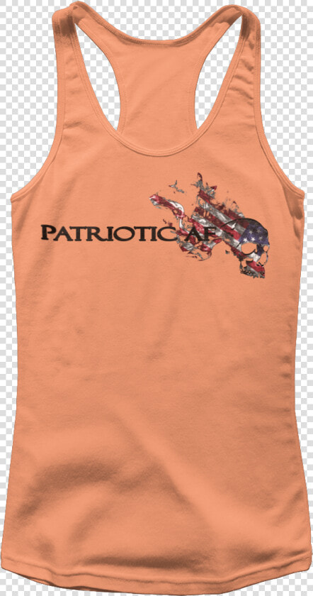 Patriotic Af Flaming Skull Women S Racerback Tank   Shooter Mcgavin  HD Png DownloadTransparent PNG