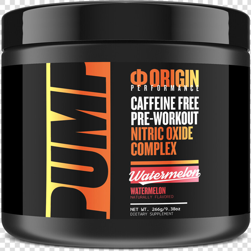 Origin Pump Caffeine Free Pre workout Nitric Oxide   Bradley Martyn Pre Workout  HD Png DownloadTransparent PNG