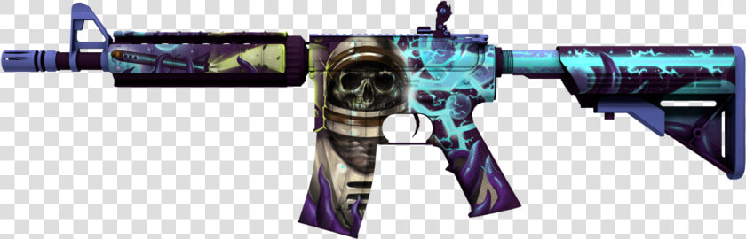 Counter Strike Go Png   Cs Go Blue M4a4  Transparent PngTransparent PNG