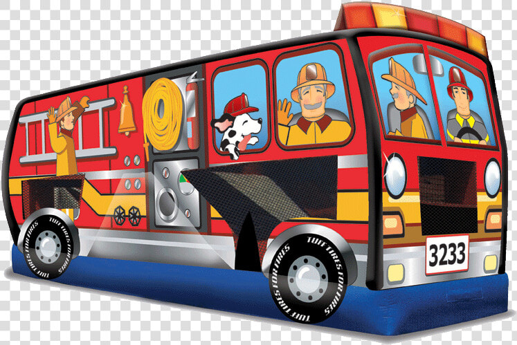 Fire Truck Combo   Fire Truck Bounce House  HD Png DownloadTransparent PNG